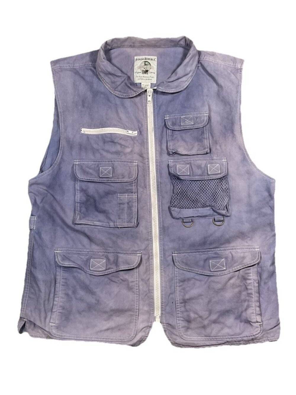Banana Republic RARE Vintage safari vest purple XL Men’s Cotton Travel Guide